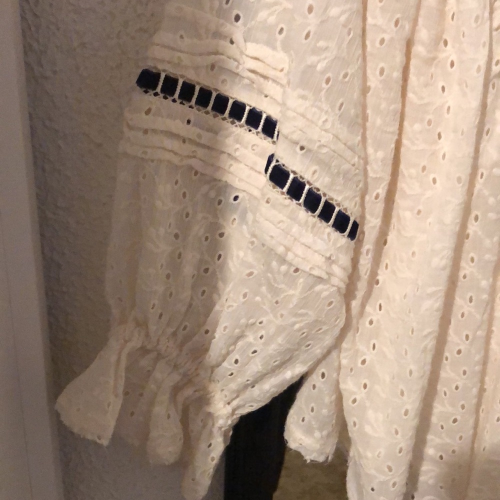 NWT Free People Darcy Eyelet Blouse - Picture 5 of 13